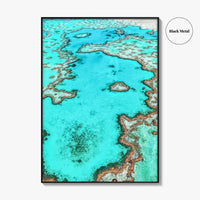 Great Barrier Reef Fine Art Photo Print, Heart Reef Whitsundays Queensland Australia Poster