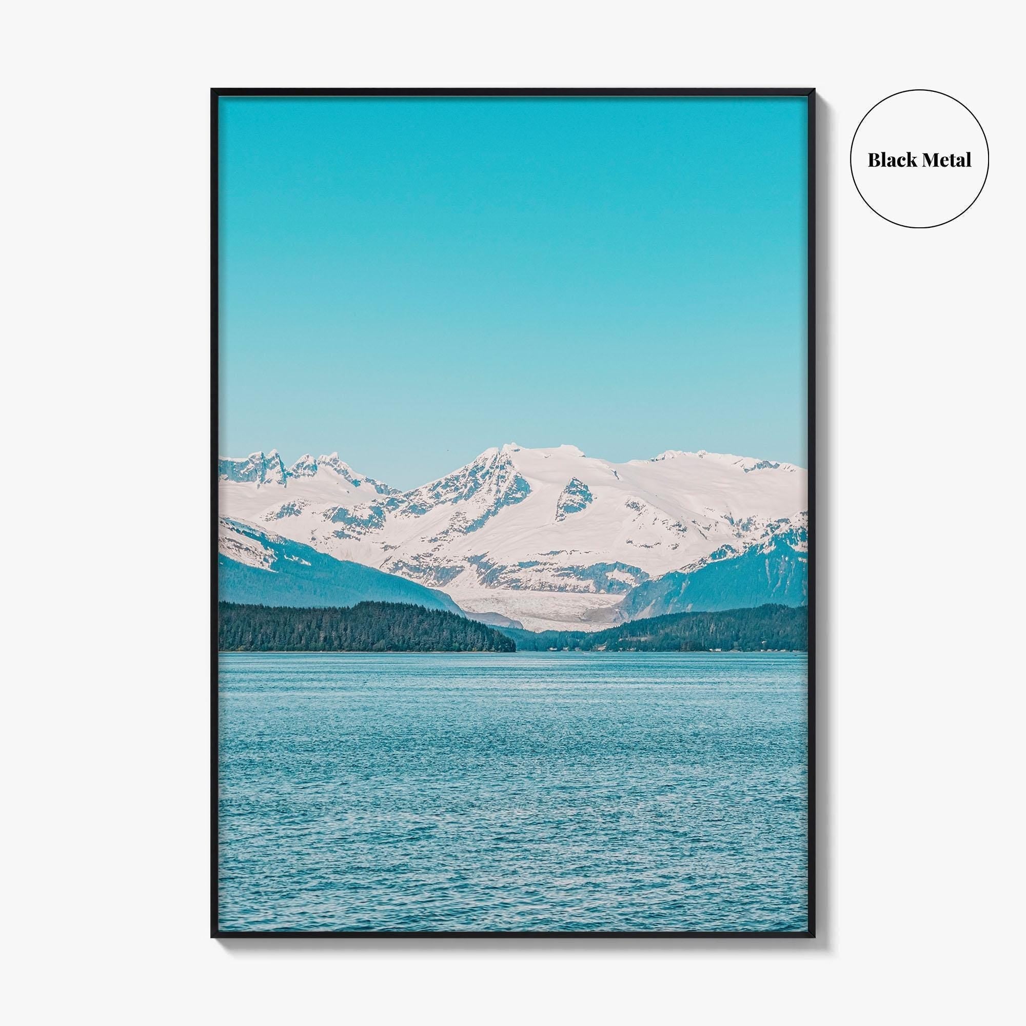 Juneau Blue Fine Art Photo Print, Mendenhall Glacier, Alaska, USA, Wall Decor, Poster
