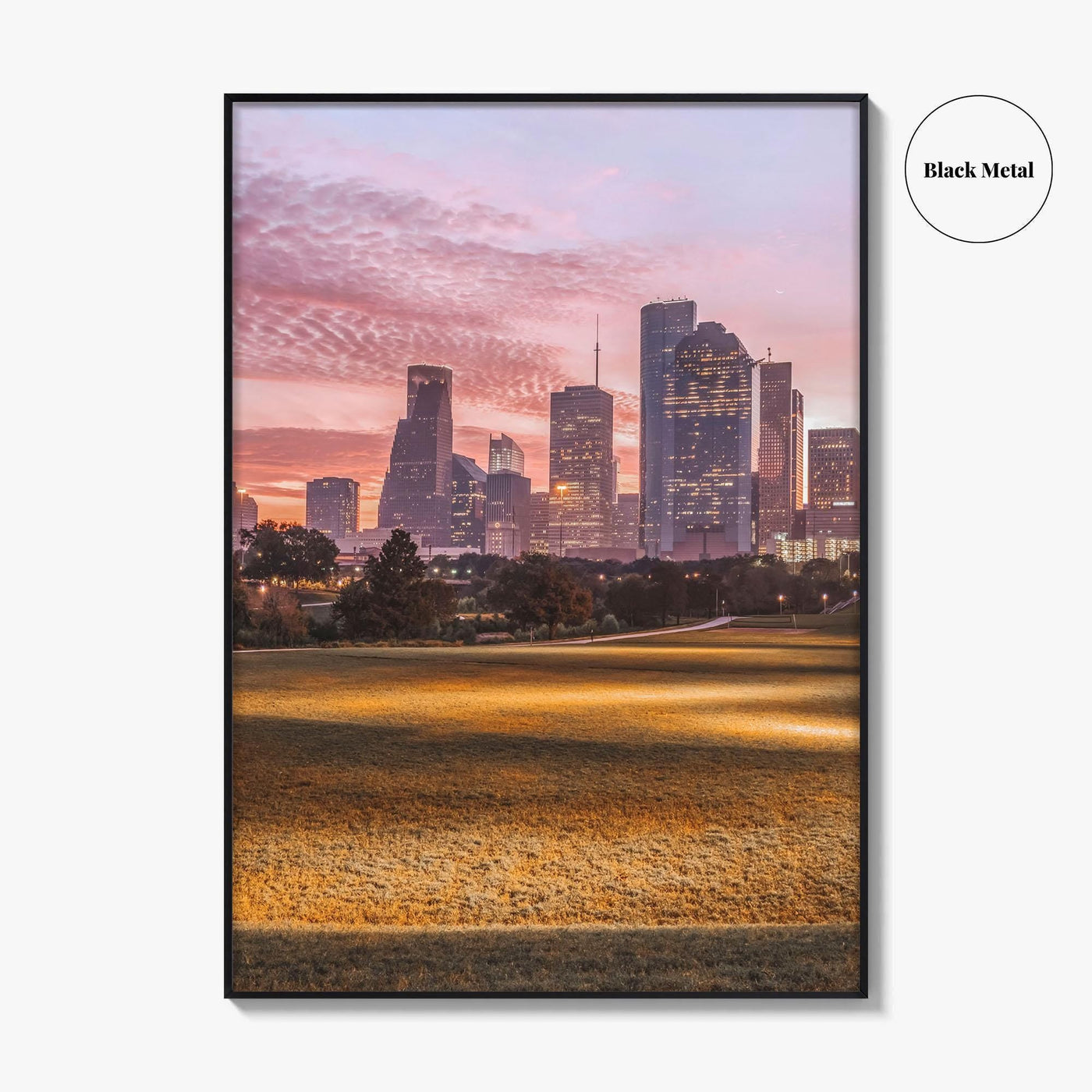 Houston Skyline Fine Art Photo Print, Texas USA Poster, Downtown Wall Decor