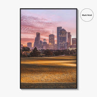 Houston Skyline Fine Art Photo Print, Texas USA Poster, Downtown Wall Decor