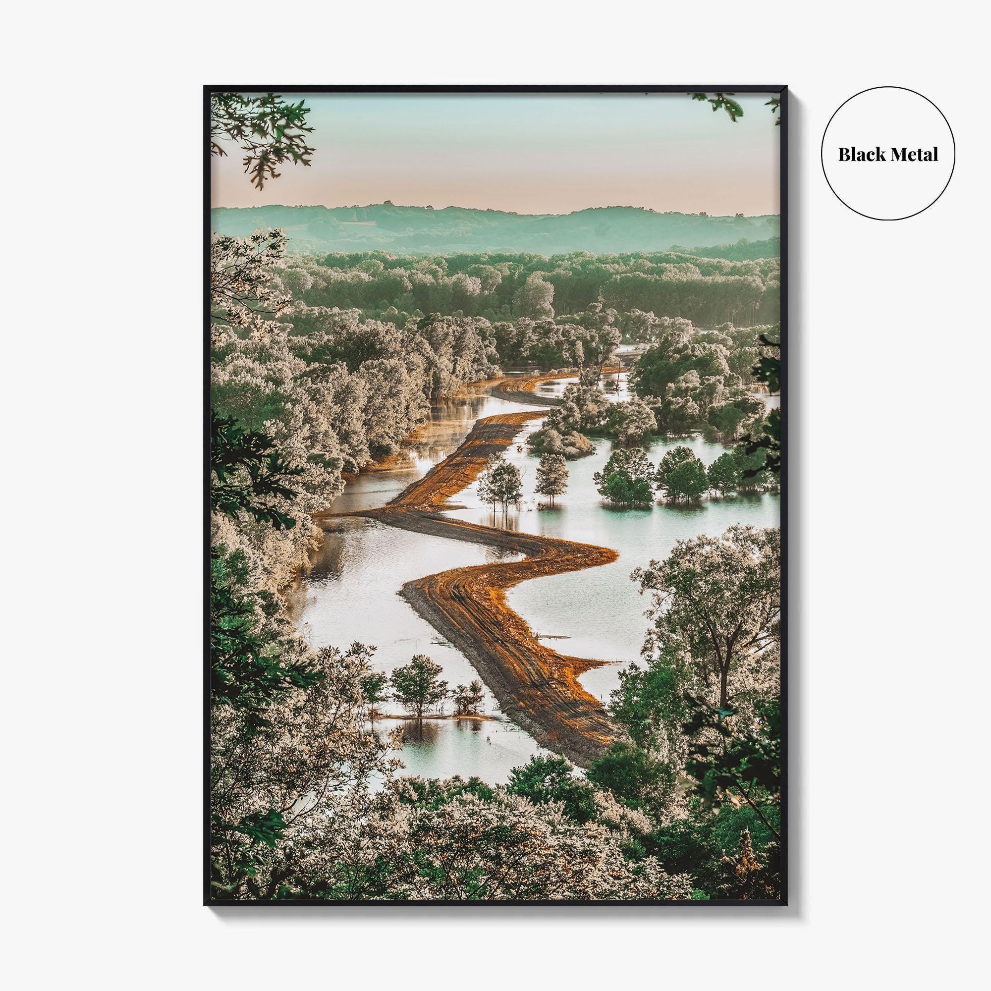 Missouri Fine Art Photo Print, Missouri River Floodplain Landscape, USA Poster