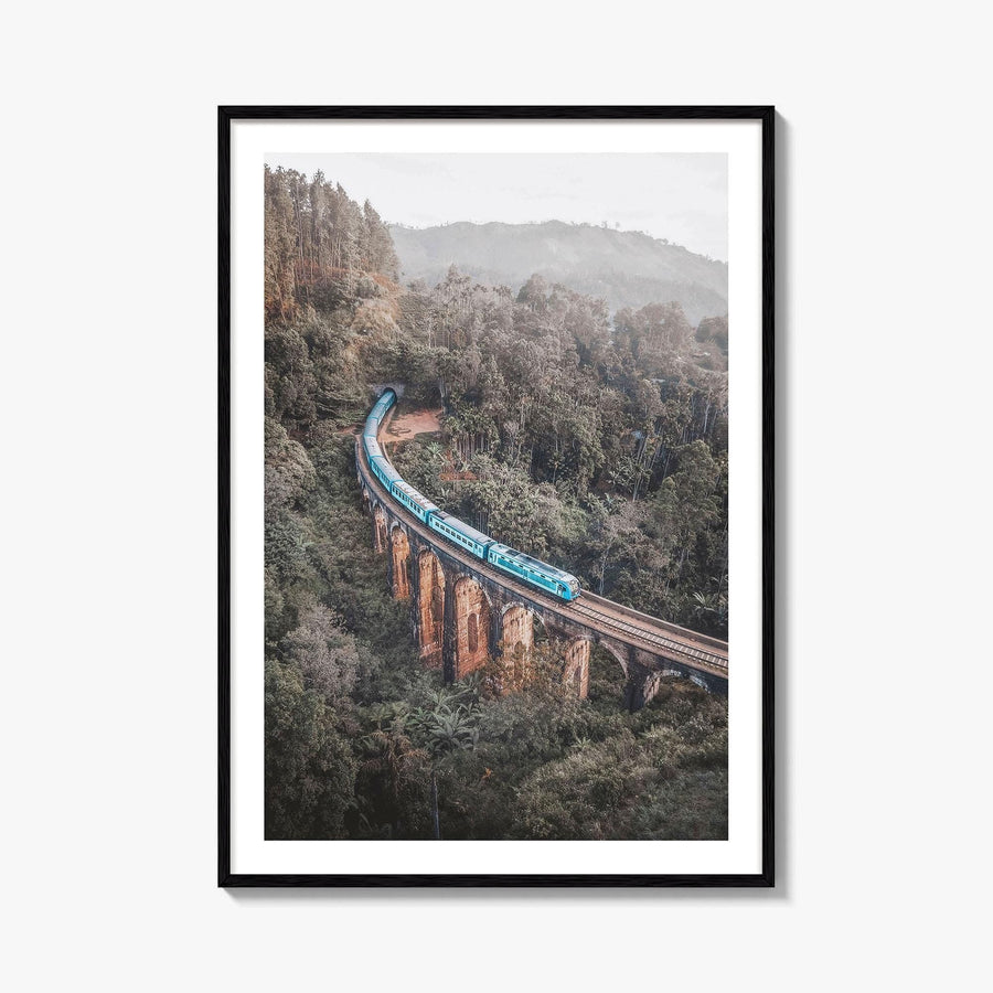 Ella Sri Lanka Fine Art Photo Print, Nine Arch Bridge, Demodara Train Poster