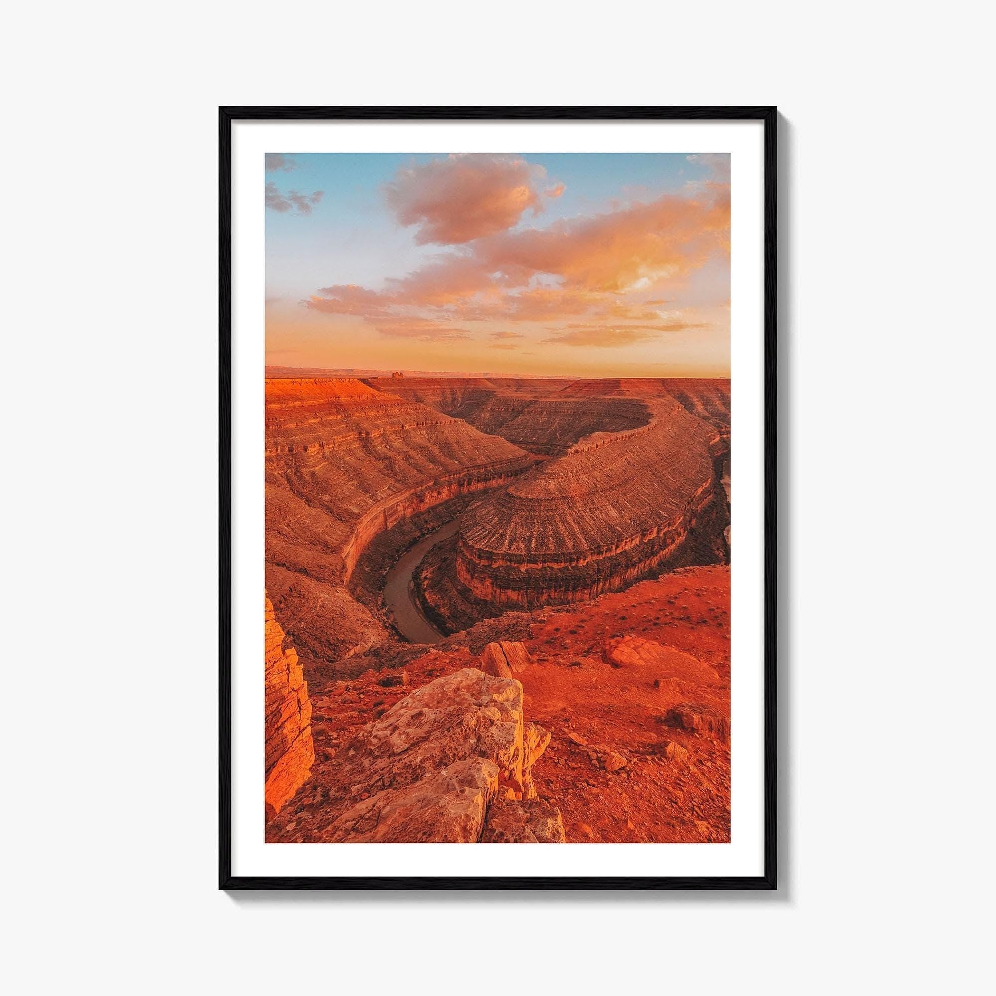 Goosenecks State Park Fine Art Photo Print, San Juan River Canyon, Utah Wall Poster
