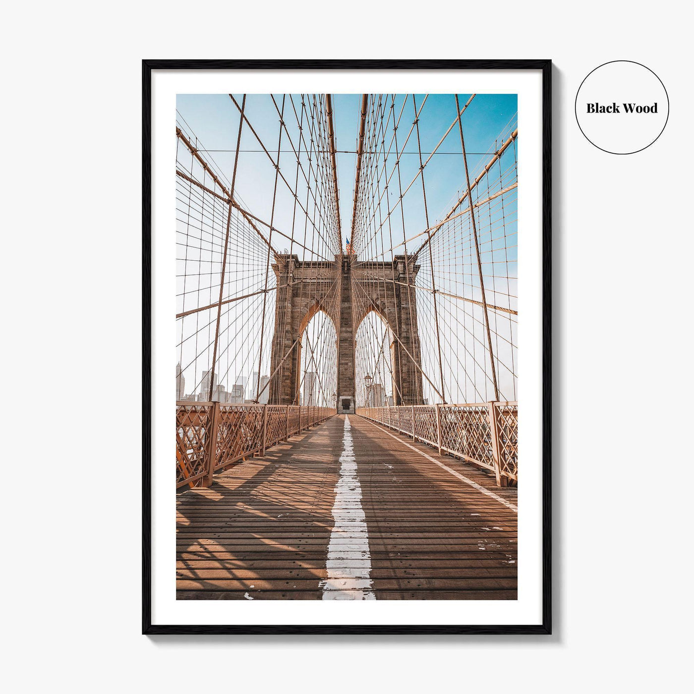 Brooklyn Bridge Fine Art Photo Print, New York City NYC, NY, USA, Poster