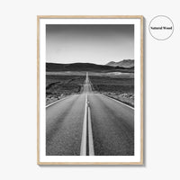 California Black and White Fine Art Photo Print, Route 66, USA Wall Decor Poster