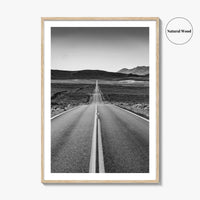 California Black and White Fine Art Photo Print, Route 66, USA Wall Decor Poster