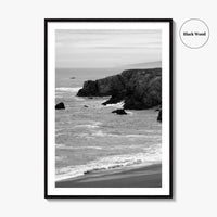 Bodega Bay Black and White Fine Art Photo Print, Sonoma Coast California Poster