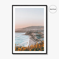 Dana Point Yellow Fine Art Photo Print, Strand Beach, Orange County California Poster, USA