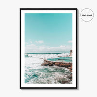 Bronte Beach Ocean Pool Fine Art Photo Print, Sydney NSW Australia, Wall Poster