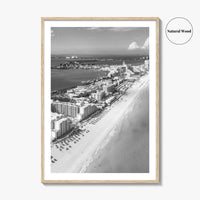 Cancun Black and White Fine Art Photo Print, Quintana Roo Mexico Caribbean Poster