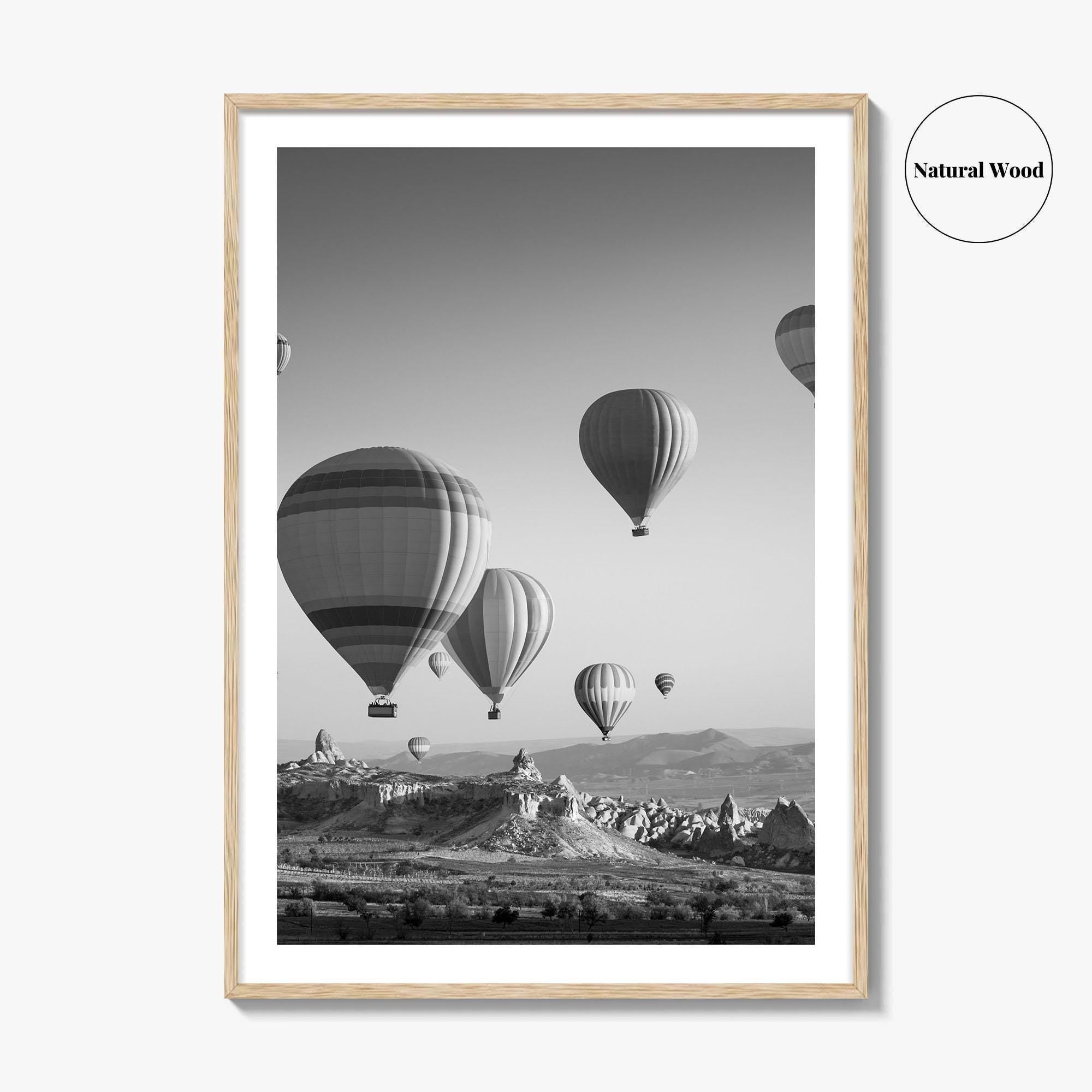 Cappadocia Black and White Fine Art Photo Print, Turkey Goreme Poster