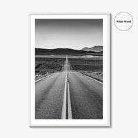 California Black and White Fine Art Photo Print, Route 66, USA Wall Decor Poster