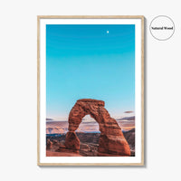 Arches National Park Fine Art Photo Print, Delicate Arch, Moab Utah, Wall Decor Poster