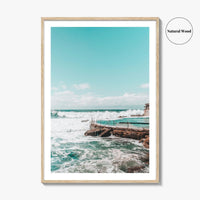 Bronte Beach Ocean Pool Fine Art Photo Print, Sydney NSW Australia, Wall Poster
