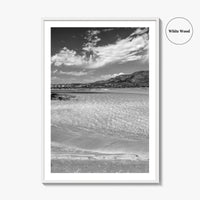 Elafonissi Beach Black and White Fine Art Photo Print, Chania Crete Greece Poster