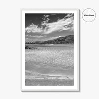 Elafonissi Beach Black and White Fine Art Photo Print, Chania Crete Greece Poster