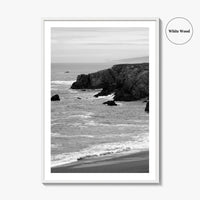 Bodega Bay Black and White Fine Art Photo Print, Sonoma Coast California Poster