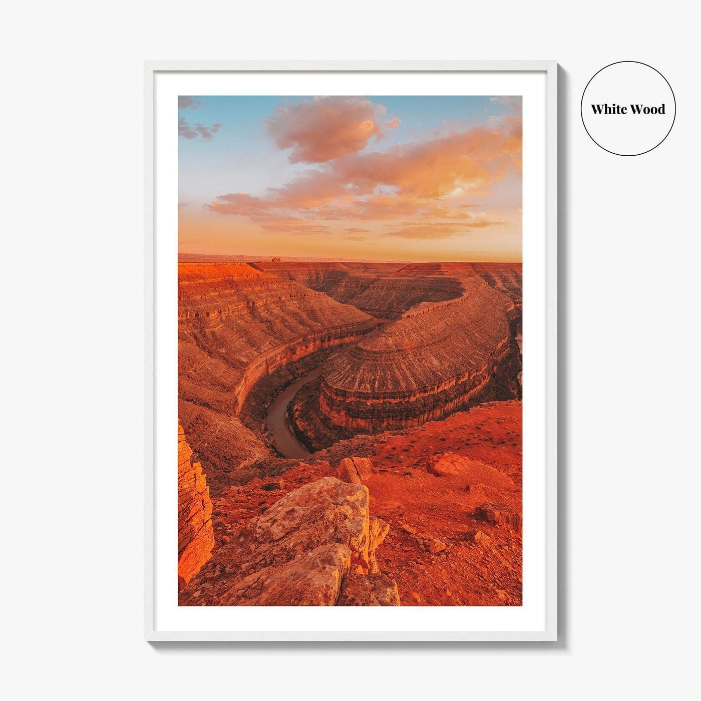 Goosenecks State Park Fine Art Photo Print, San Juan River Canyon, Utah Wall Poster