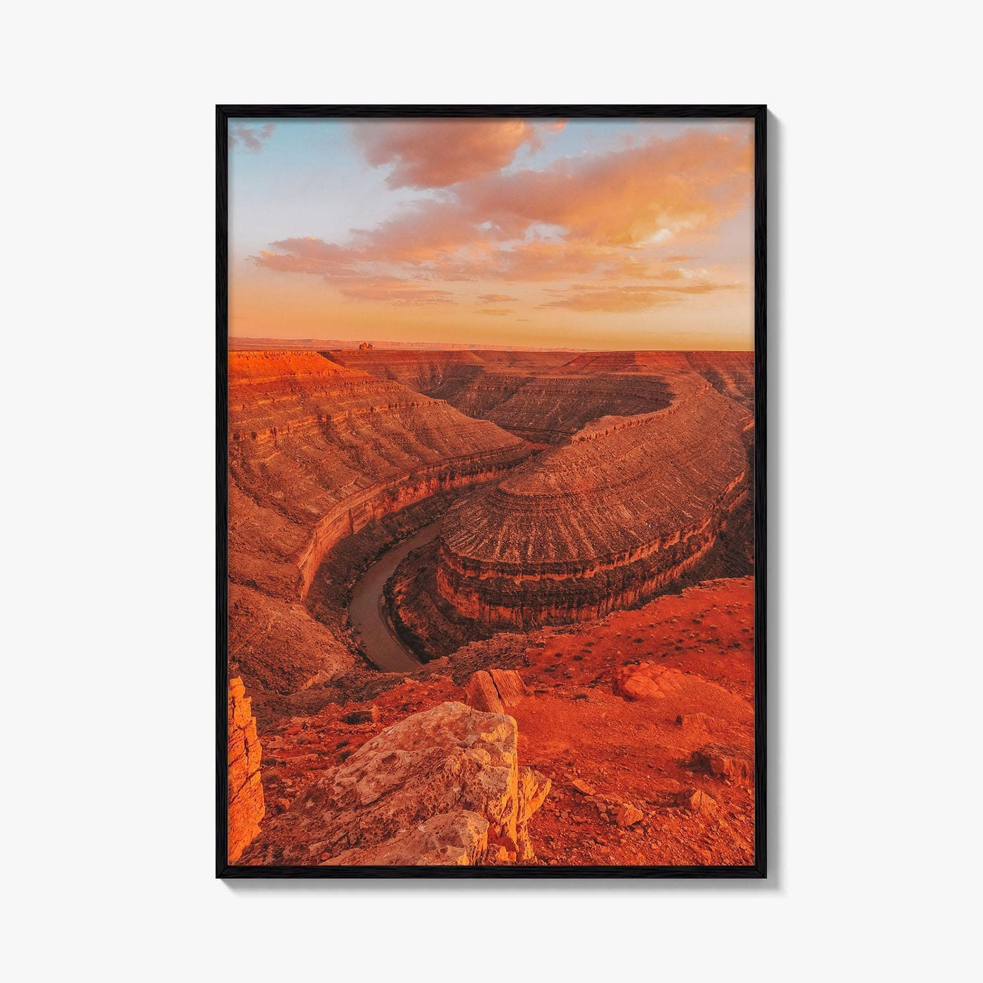 Goosenecks State Park Fine Art Photo Print, San Juan River Canyon, Utah Wall Poster