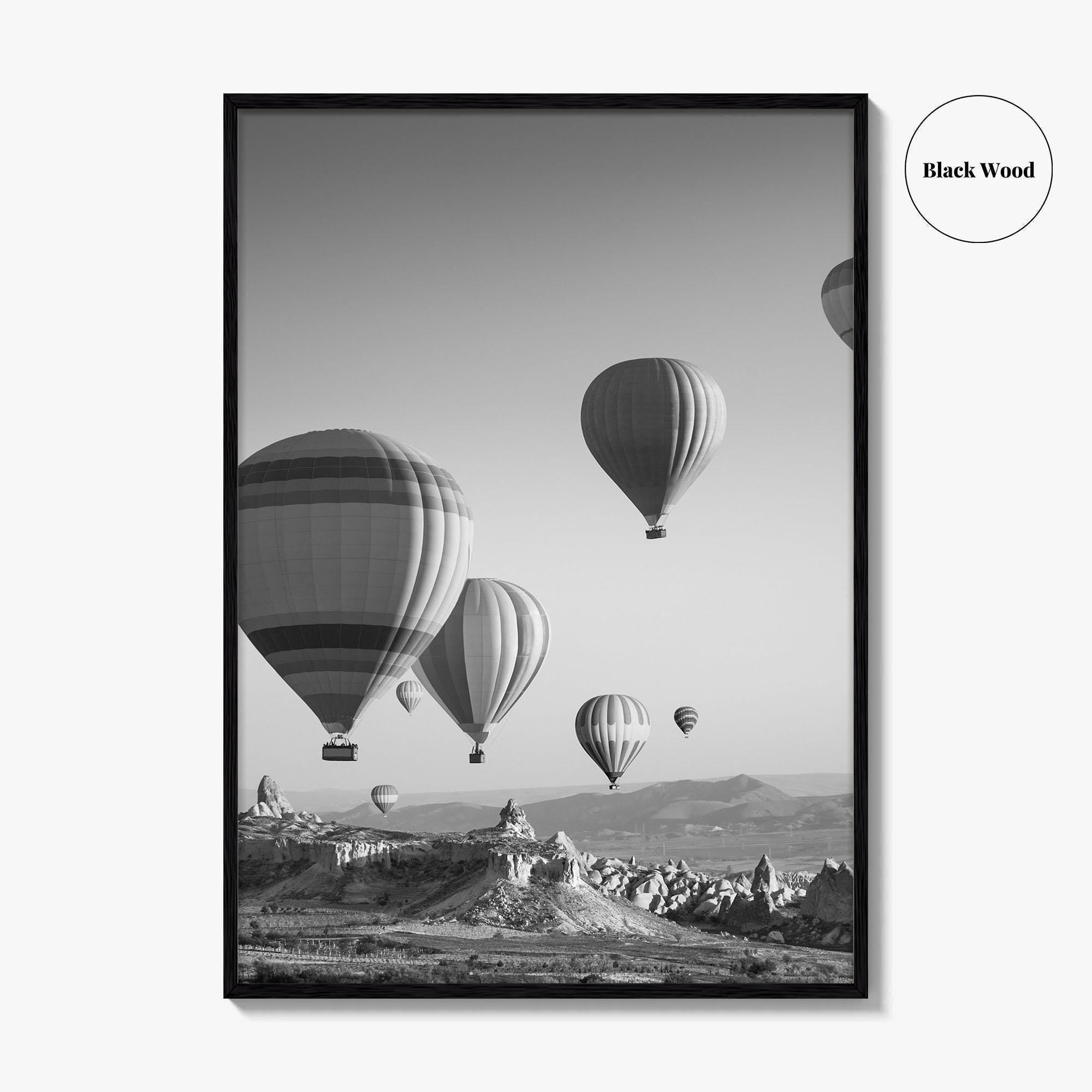 Cappadocia Black and White Fine Art Photo Print, Turkey Goreme Poster