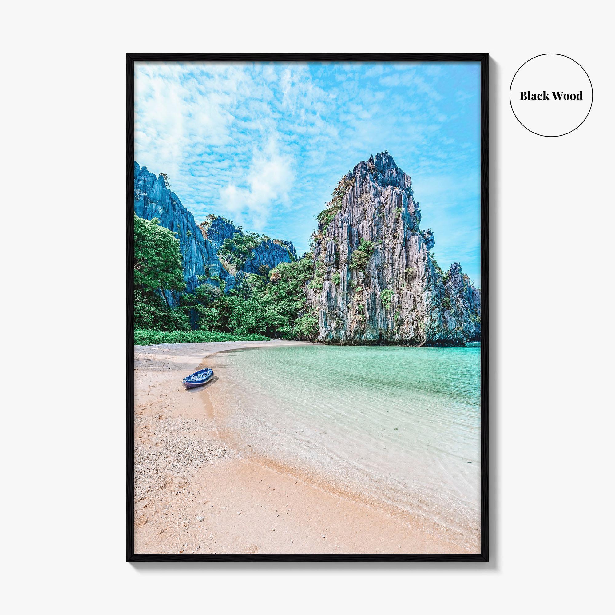 El Nido Fine Art Photo Print, Matinloc Island, Palawan, Philippines, Beach Wall Poster