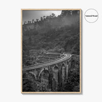Ella Nine Black and White Fine Art Photo Print, Sri Lanka Demodara Poster