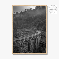 Ella Nine Black and White Fine Art Photo Print, Sri Lanka Demodara Poster