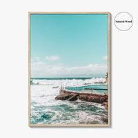 Bronte Beach Ocean Pool Fine Art Photo Print, Sydney NSW Australia, Wall Poster
