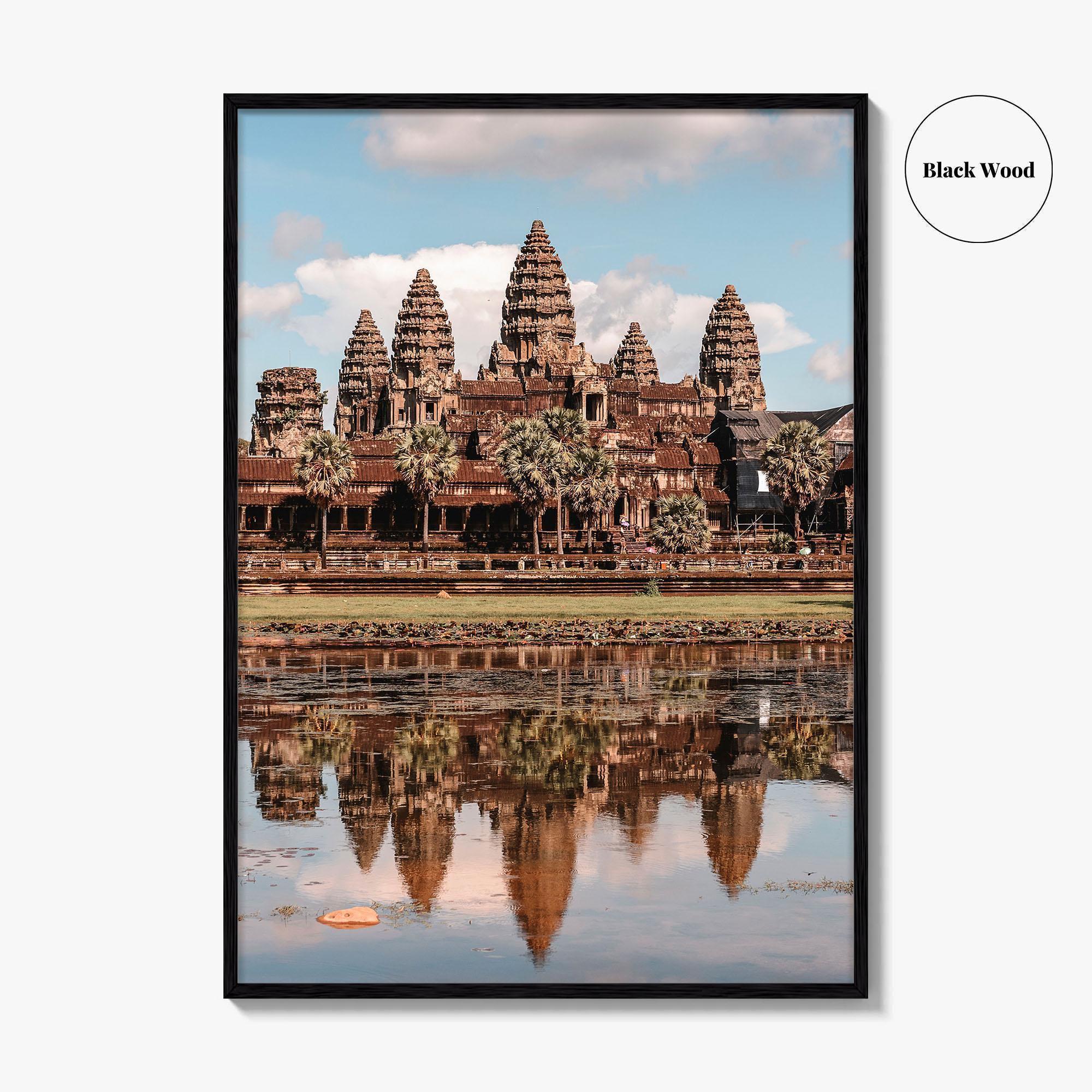 Angkor Wat Fine Art Photo Print, Siem Reap, Cambodia, Temple, Reflection, Wall Decor, Poster