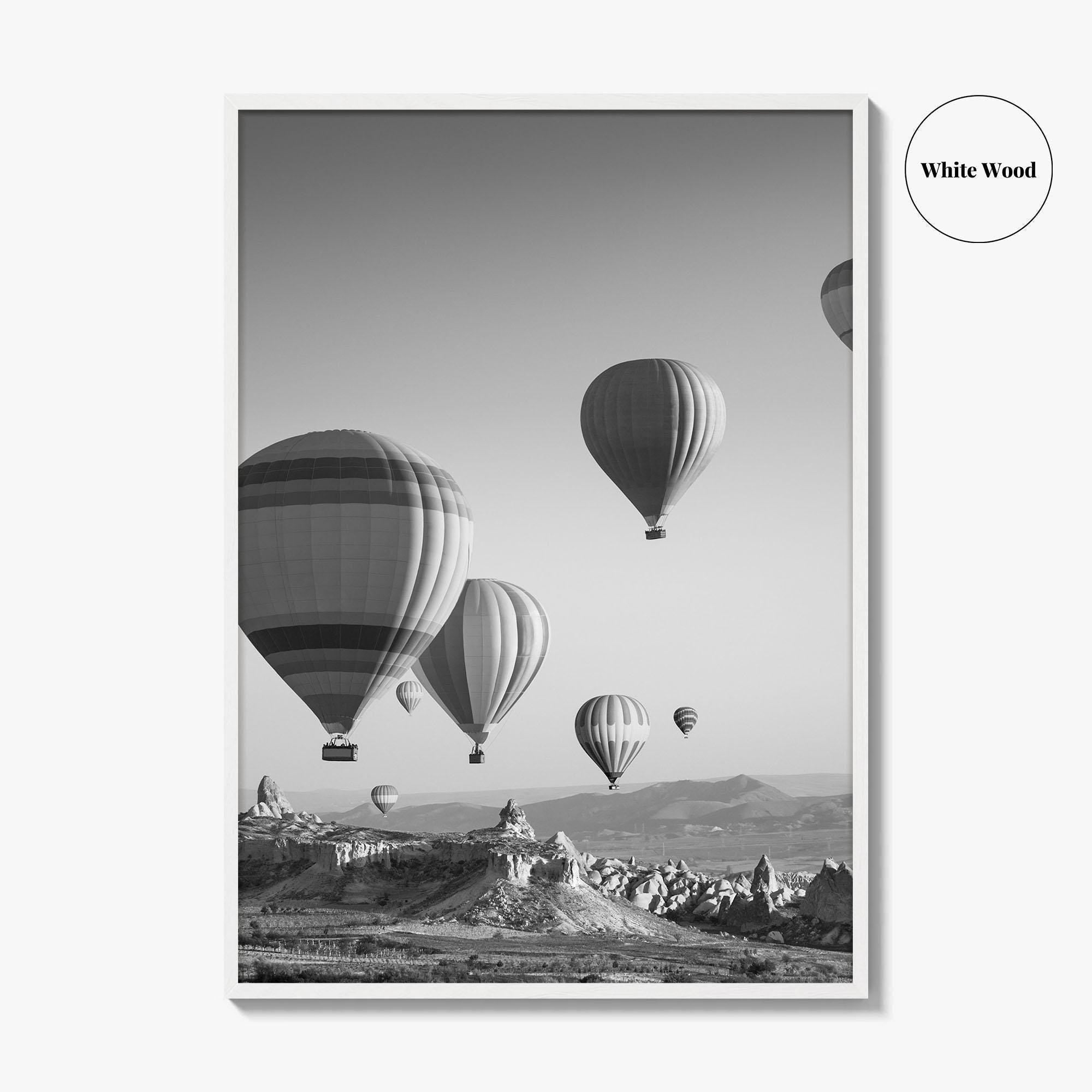 Cappadocia Black and White Fine Art Photo Print, Turkey Goreme Poster
