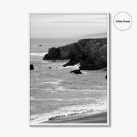 Bodega Bay Black and White Fine Art Photo Print, Sonoma Coast California Poster