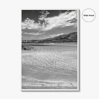 Elafonissi Beach Black and White Fine Art Photo Print, Chania Crete Greece Poster