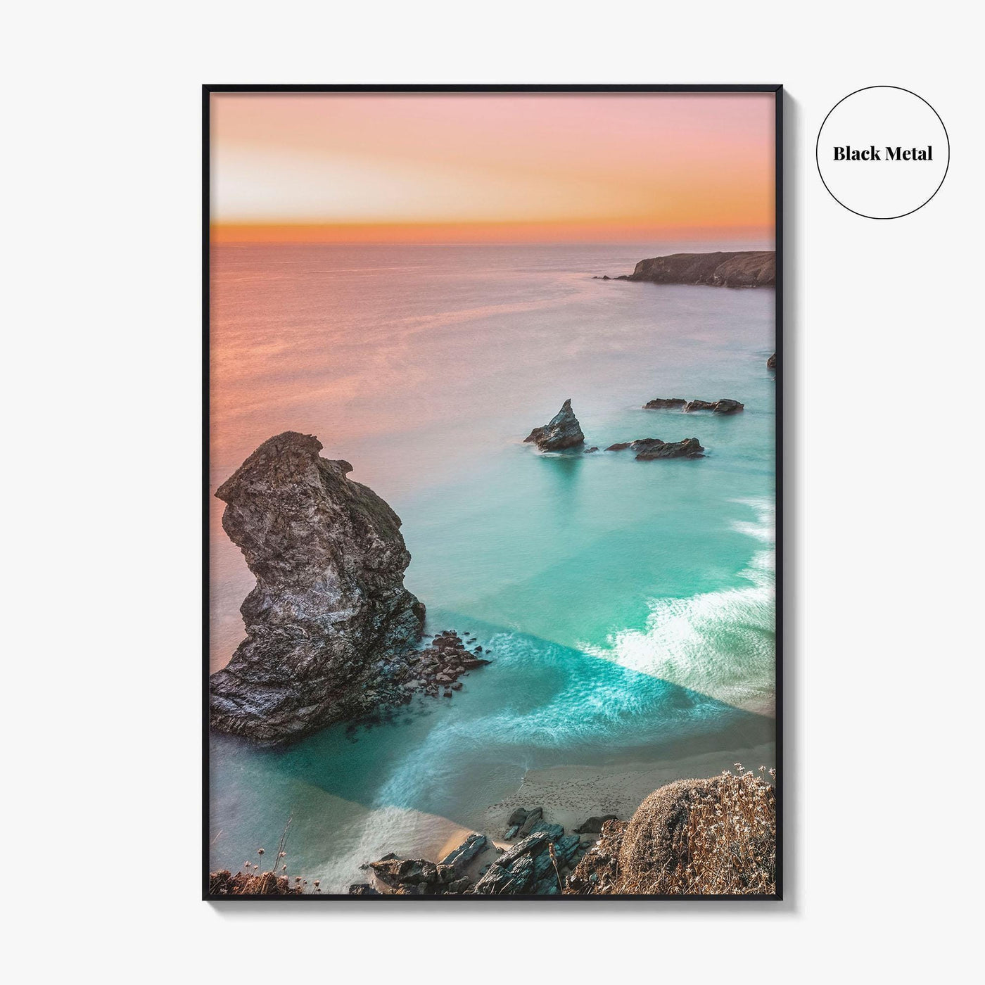 Bedruthan Steps Fine Art Photo Print, Carnewas, Cornwall England, Seascape Poster, Padstow, Newquay
