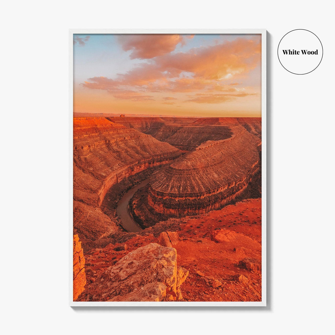 Goosenecks State Park Fine Art Photo Print, San Juan River Canyon, Utah Wall Poster