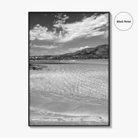 Elafonissi Beach Black and White Fine Art Photo Print, Chania Crete Greece Poster