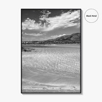 Elafonissi Beach Black and White Fine Art Photo Print, Chania Crete Greece Poster
