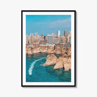 Beirut Fine Art Photo Print, Pigeon Rocks Raouche, Lebanon Wall Decor Poster