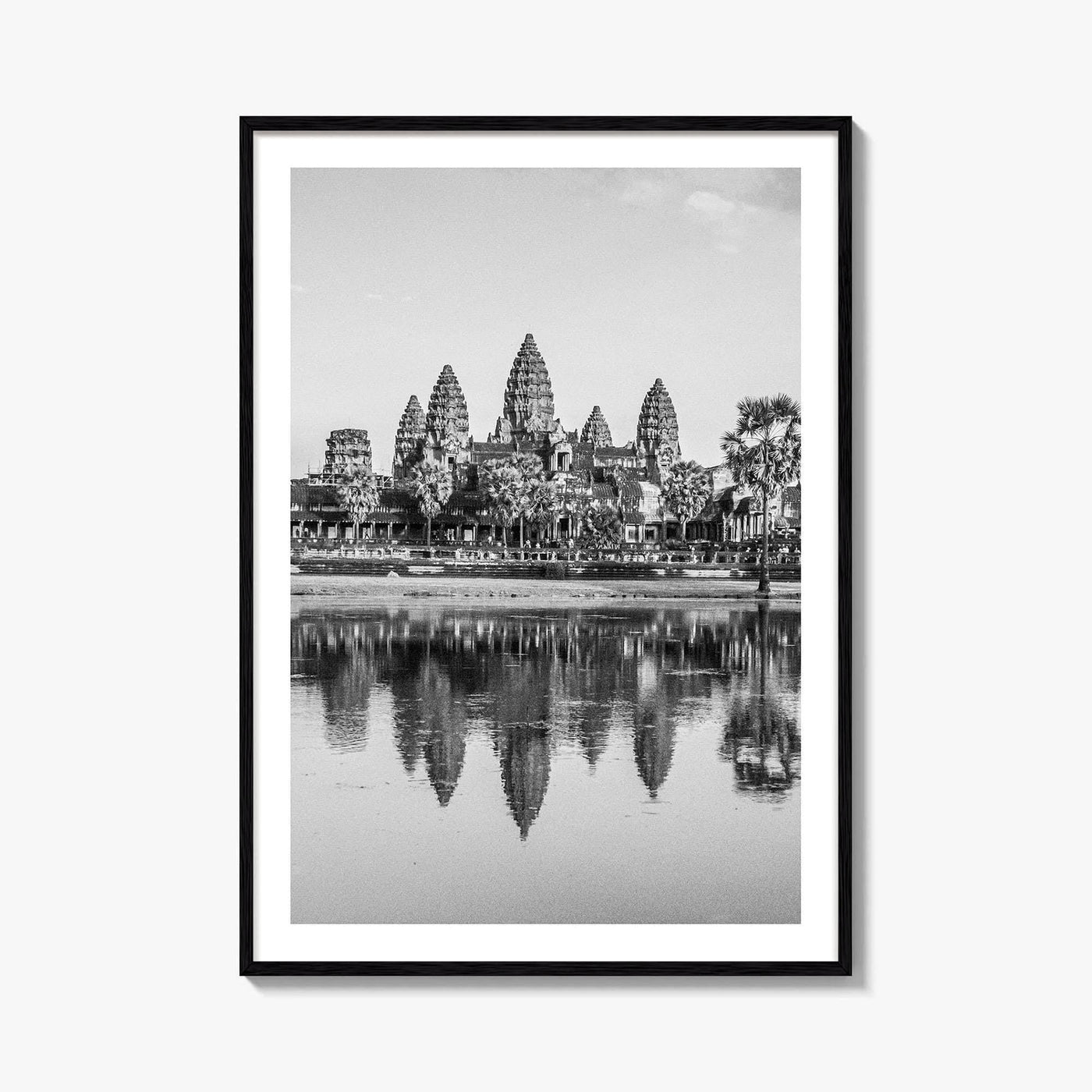 Angkor Wat Black and White Fine Art Photo Print, Siem Reap Cambodia Poster
