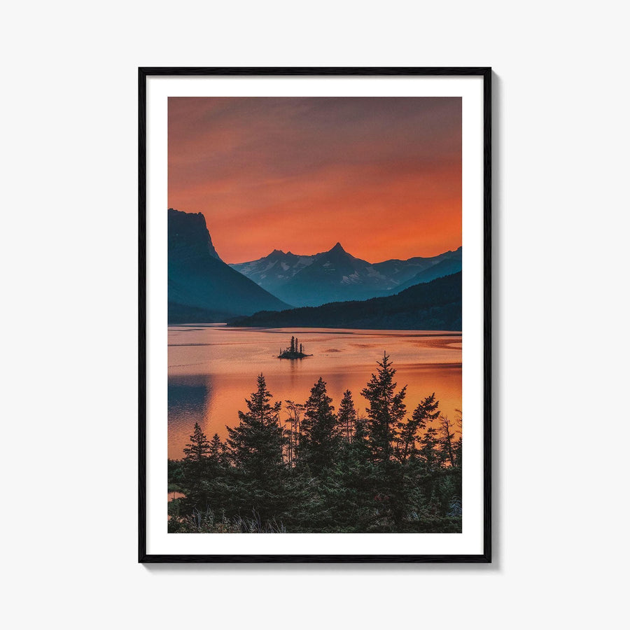 Glacier National Park Fine Art Photo Print, St Mary Lake, Montana Poster, USA