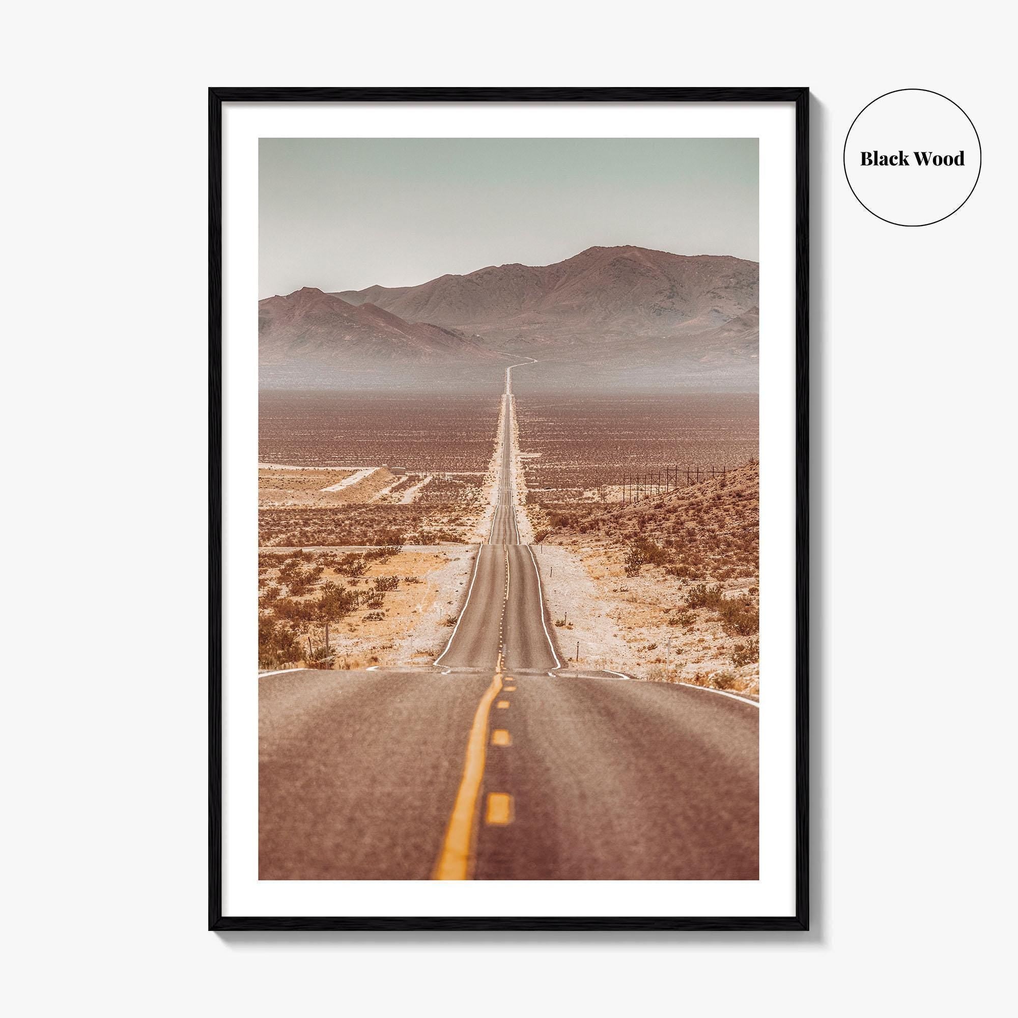 Death Valley Fine Art Photo Print, National Park, California, USA, Mojave Desert Road, Poster