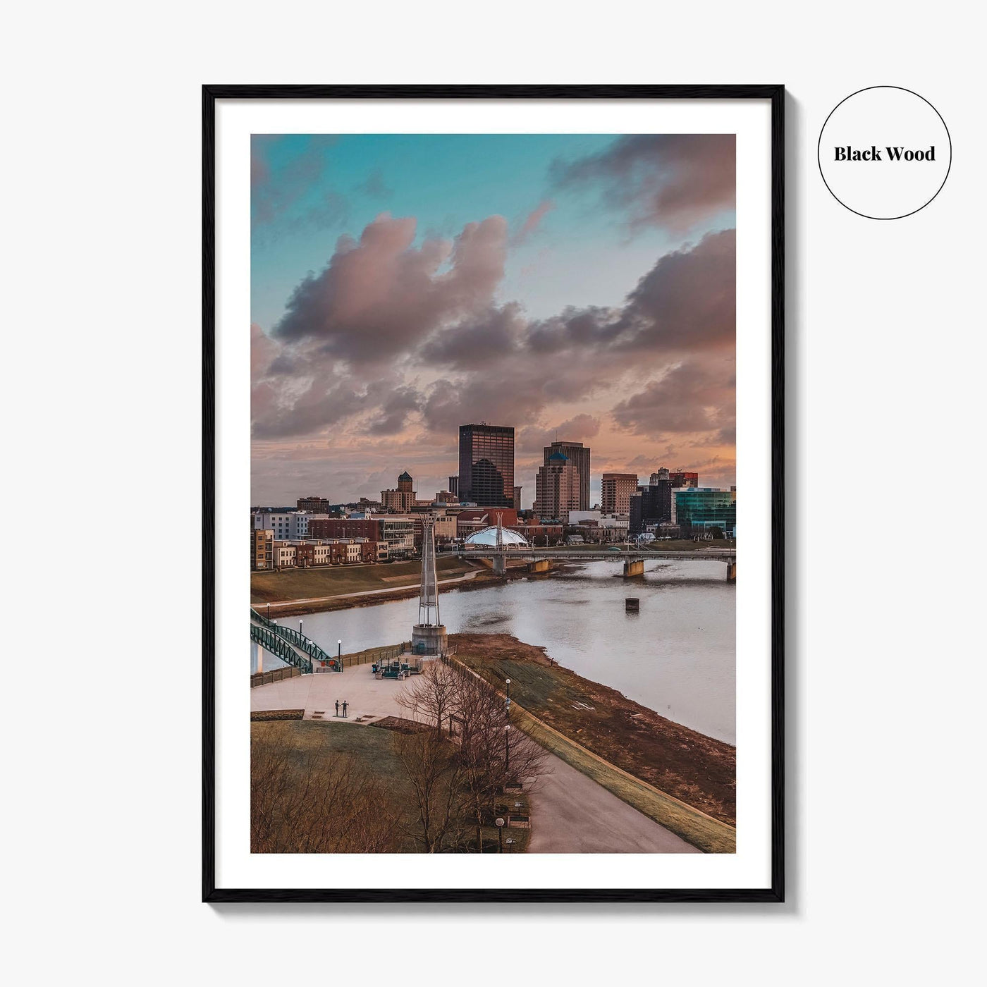 Dayton Fine Art Photo Print, Ohio, Great Miami River Poster