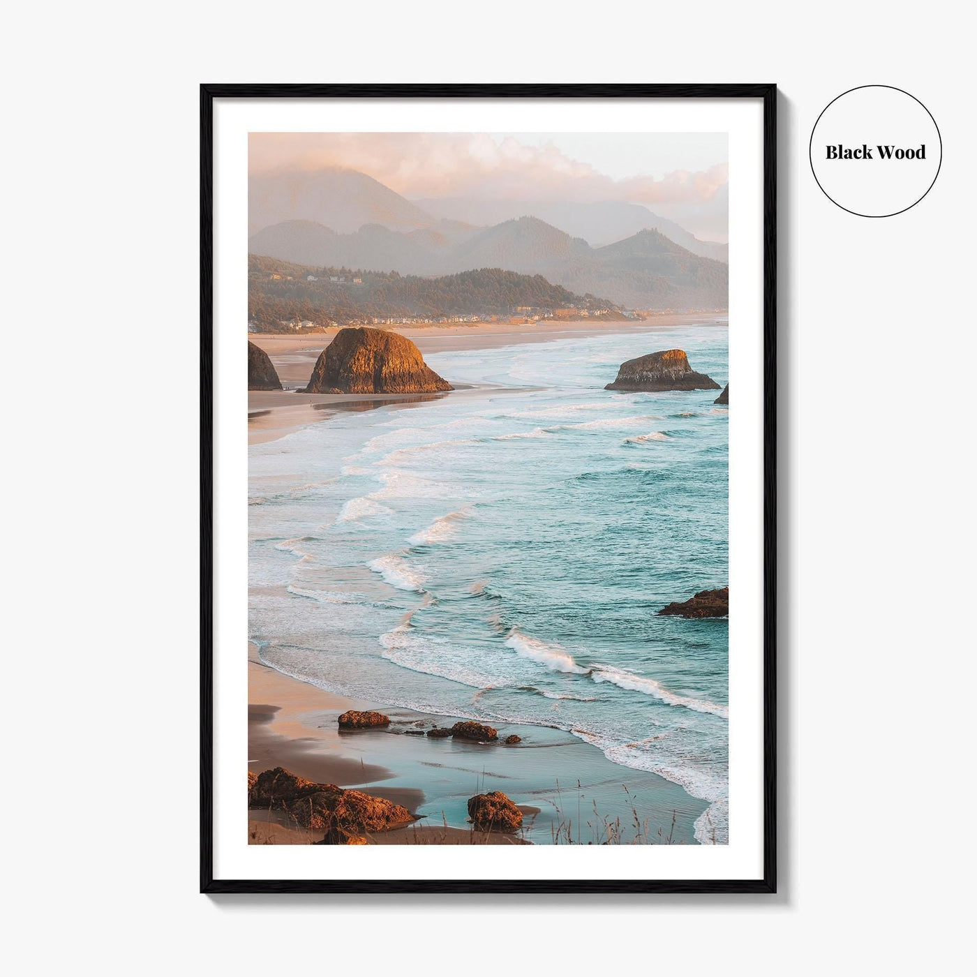 Cannon Beach Fine Art Photo Print, Oregon Coast, Haystack Rock, Sea Stacks, Wall Decor