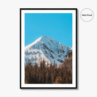 Big Sky Blue Fine Art Photo Print, Lone Mountain Peak, Montana Poster, Wall Decor