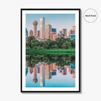 Dallas Skyline Fine Art Photo Print, Texas USA, Downtown City Wall Decor
