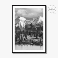 Colorado Black and White Fine Art Photo Print, Rocky Mountains, USA Landscape Poster