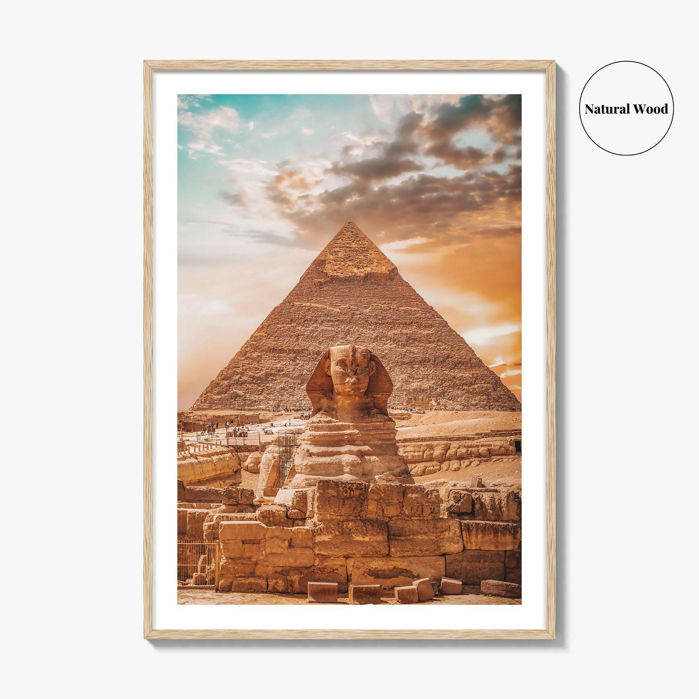 Egypt Fine Art Photo Print, Giza Pyramids Poster, Great Sphinx, Cairo Wall Art