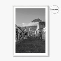 Antigua Guatemala Black and White Fine Art Photo Print, Santa Catalina Arch, Wall Decor