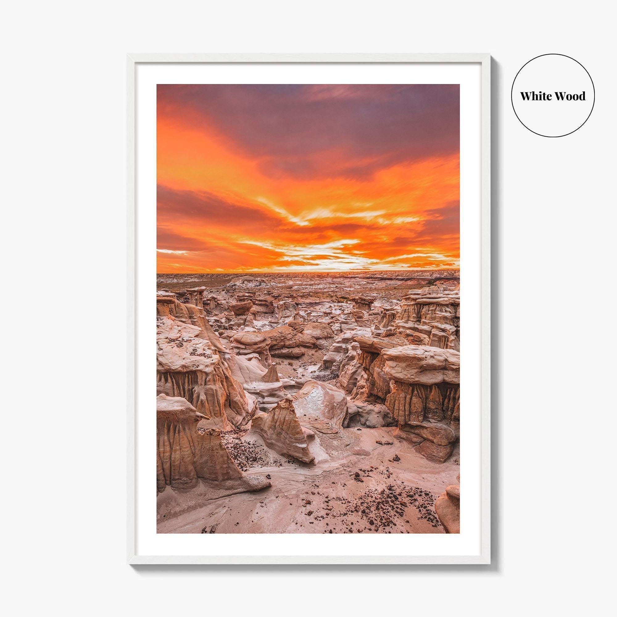 Bisti De-Na-Zin Wilderness New Mexico Fine Art Photo Print, Bisti Badlands, Valley Dreams