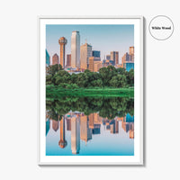 Dallas Skyline Fine Art Photo Print, Texas USA, Downtown City Wall Decor