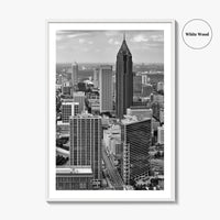 Atlanta Skyline Black and White Fine Art Photo Print, Downtown Georgia Poster